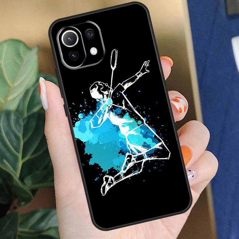 Badminton Sport Case For Xiaomi 13T 13 14 Pro 11T 12T 12 Lite 12X POCO F5 X3 X4 X5 Pro F3 F4 M5s C65 Cover