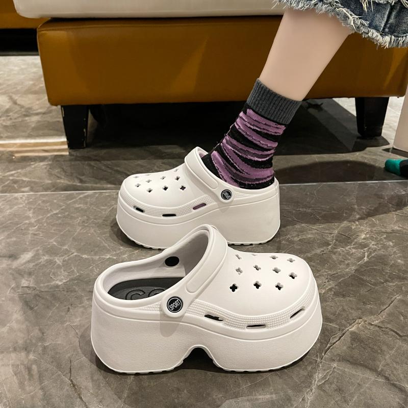 House Cloud Slipper Clog Woman Charm Sandal Flip Flops Beach Non Slip Home Shoe High Heel Platform Female Slides Ladies Outdoor
