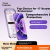 Torras Heavy-Duty New Product No Black Edges, Full Coverage Tempered Glass Screen Protector for Xiaomi 17/17 Pro with and Front HD Film