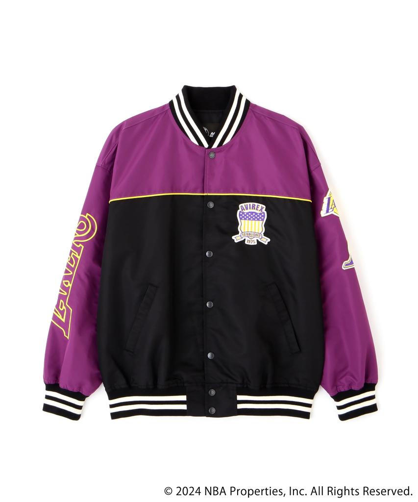NBA NYLON JACKET M 080 Purple [Avirex] Men's 783-5152010
