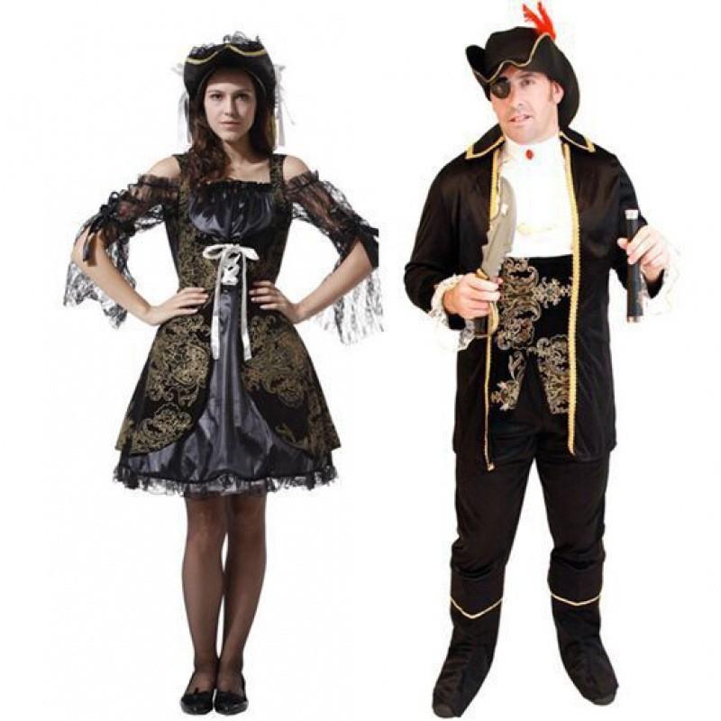 

Adult Hook Stylish Pirate Costume For Halloween Parties And Performances Stage Adult Male