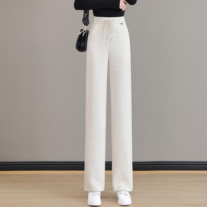 Woodpecker Women's High-Waist Fleece Lined Wide-Leg Pants Autumn/Winter 2025