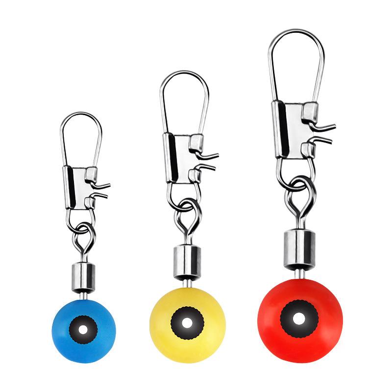 Fishing Tackle Set: Bean-Shaped Float, Connector, Safety Pin, and Figure-Eight Ring for Sea Rod