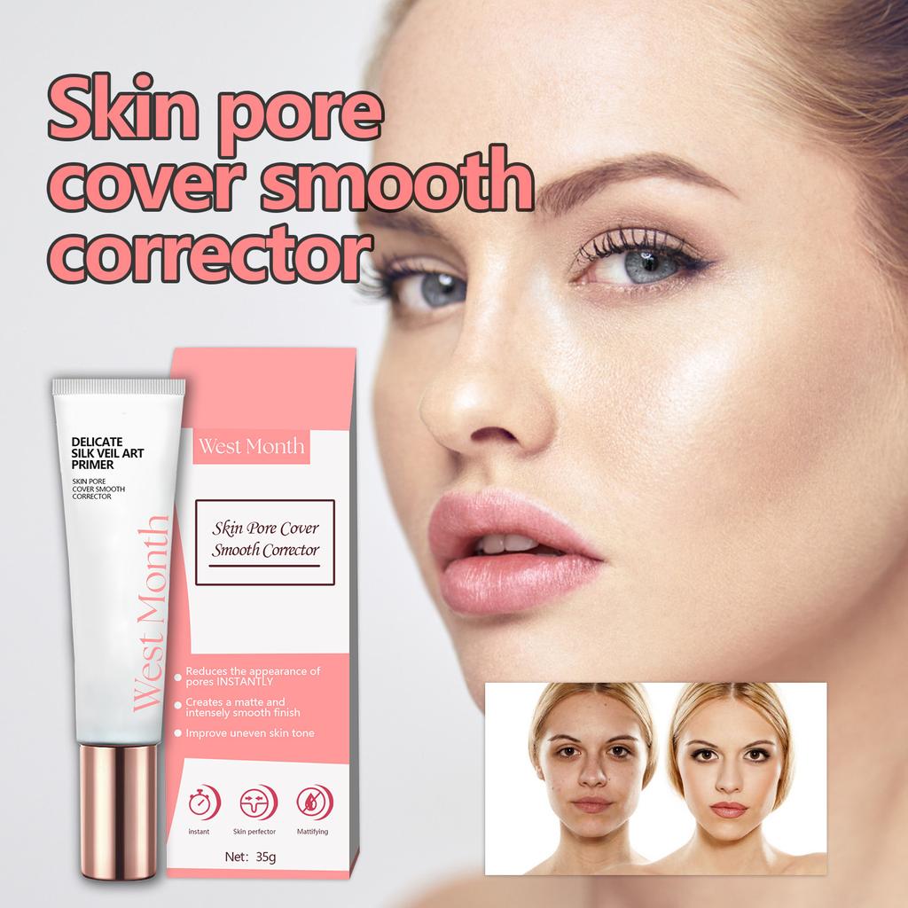 Natural and Lightweight Pore-minimizing Primer with Moisturizing and Concealing Function, Ideal for Brightening Skin Tone
