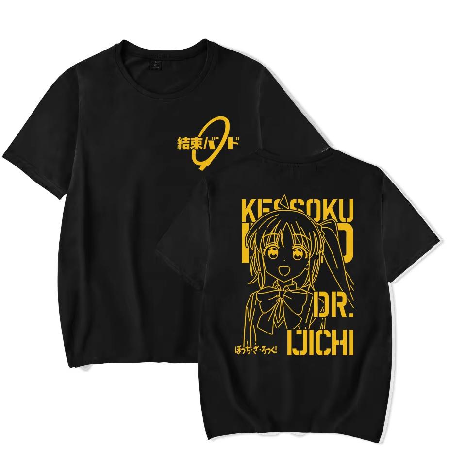 Bocchi The Rock Gotou Hitori Classic Manga Graphic T‑Shirt Japanese Anime Harajuku Hip‑Hop Cotton Loose Oversized Casual Streetwear Tops For Men Women