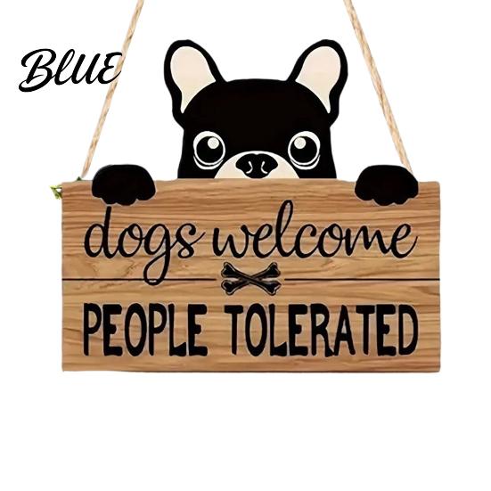 Fun Cat Door Hanger Shaped Welcome Sign Durable Wooden