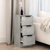 Sideboard Concrete Grey 30x30x70 Cm Wood Based Material