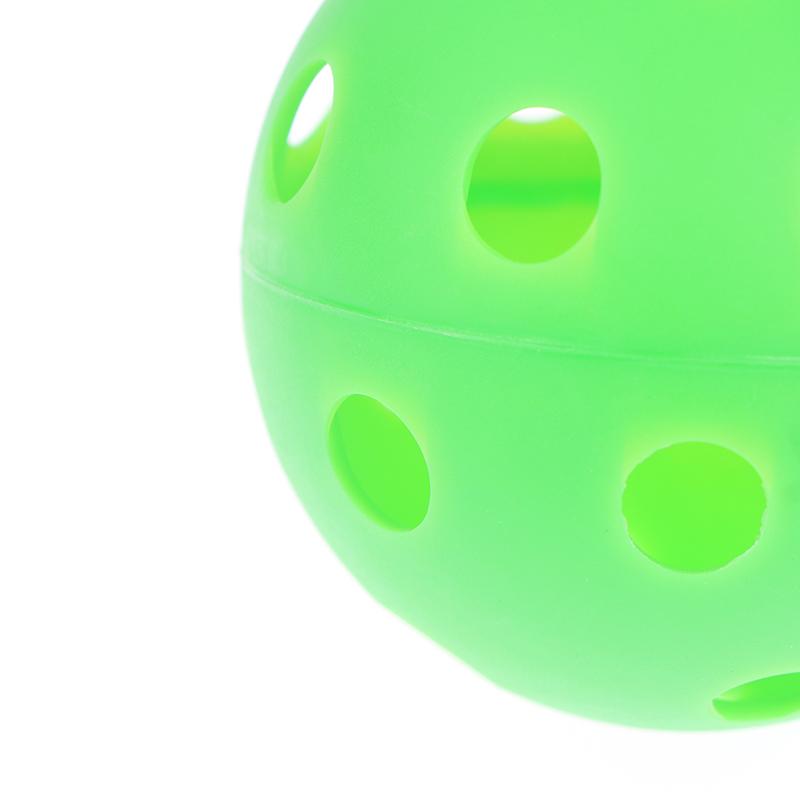 Bola de taco de floorball de 72 mm, bola de beisebol macia de plástico de pvc, bola de prática esportiva