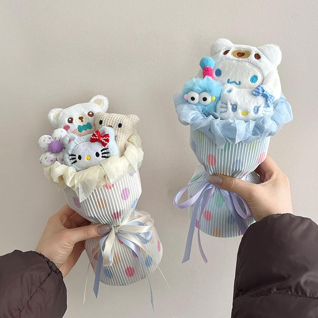 Cute Plush Bouquet, Approximately 26cm, Perfect As a Gift for Birthdays, Friends, Children, Anniversaries, Mother's Day, Weddings, Entrance