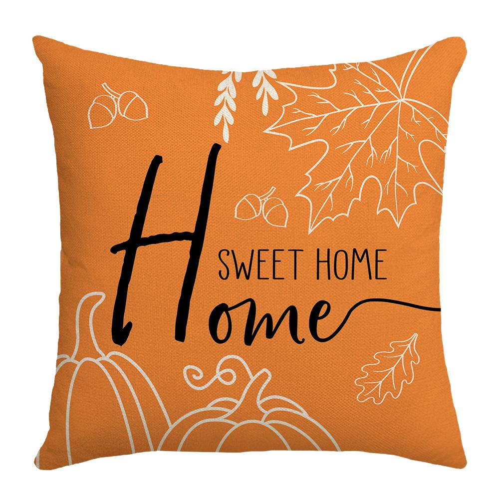 New Harvest Festival Autumn Cushion Pumpkin Vase Sunflower Home Cushion Pillow Cover
