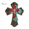 Abgenutztes Holzschild Rustikale Christliche Dekoration, Großes Religiöses Holzkunstwerk, Dekorative Gedenkkunst Spirituelle Hängende Skulptur für Kirche Zuhause