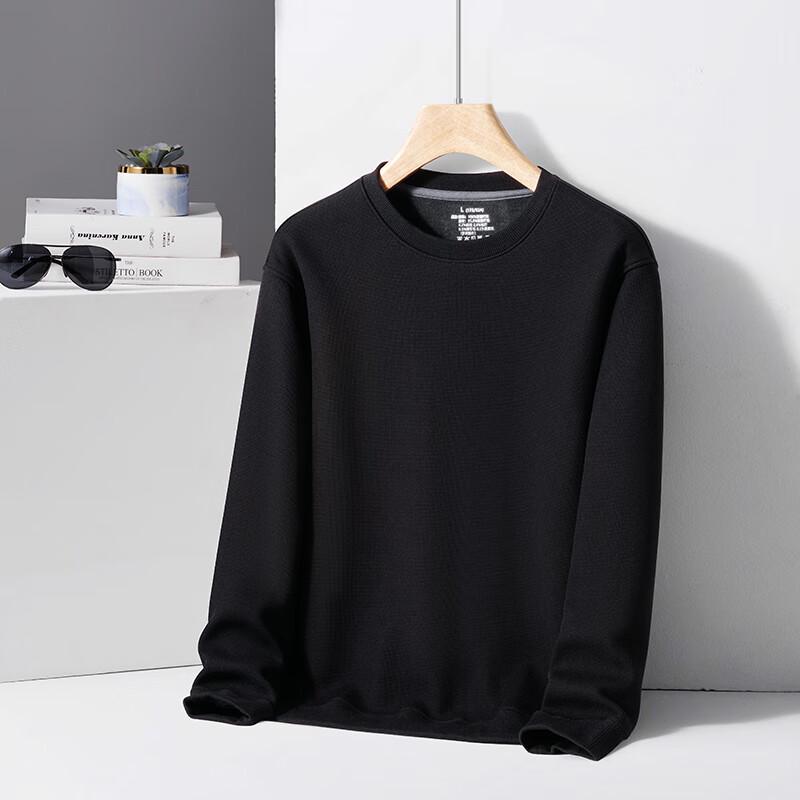 Yiliteng Men's Loose Fit Pullover Round Neck Sweatshirt YTMPY25