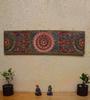Hand-Painted Wooden Wall Panel: Indian Ethnic Floral Design