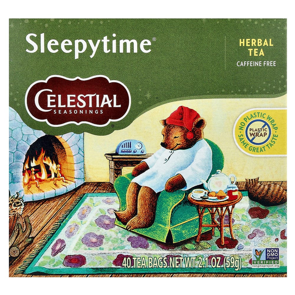 Celestial Seasonings Sleepytime Caffeine-Free Herb Tea Bags, 40 Count, 59g (2.1oz)