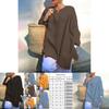 Plus Size Womens Casual Baggy Long Sleeve T-shirt Breathable Summer Beach Tunic Blouse Tops For Everyday Wear
