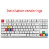 9 Tasten OEM Profil PBT RGBY Modifikatoren Tastenkappen WASD/ESC/Richtungstasten Tastenkappen Mechanische Tastatur Tastenkappen Ersatzteile
