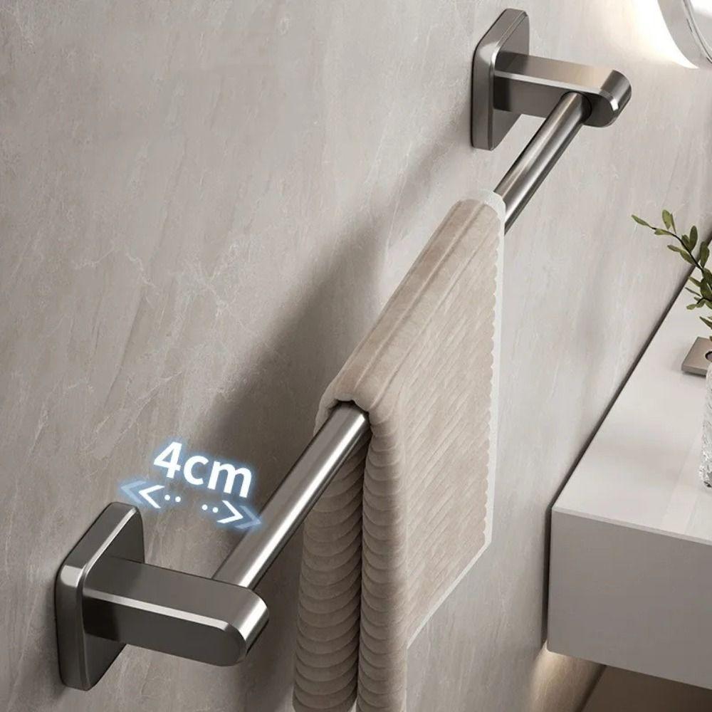 No Drilling Towel Rack Punch-free Towel Hanger Portable Towel Holder  Bathroom Organizer