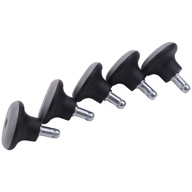

AEE4-5Pcs Bell Glides Replacement Office Chair Wheels Stopper Office Chair Swivel Caster Wheels, 2 Inch Stool Bell Glides чорний колір сірий