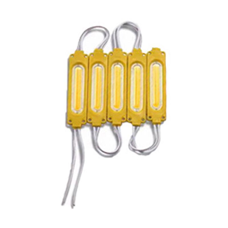 6LED Module DC12V DC24V Truck Side Marker Indicator Light COB with High Brightness for Heavy Duty Trucks 5PCS Yellow 12V