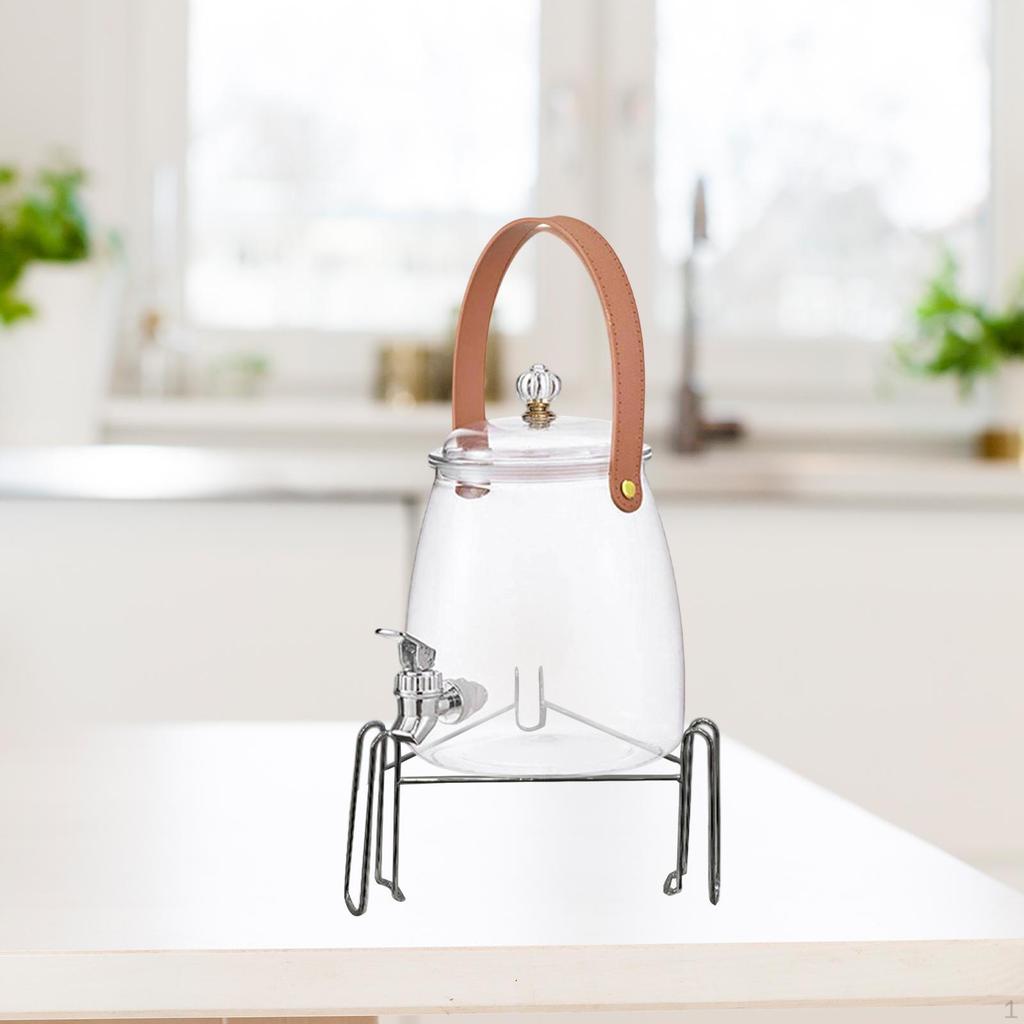 Beverage Dispenser Cold Kettle with Faucet Container Large Capacity Water Jug Fruit Teapot Bucket