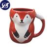 500ML Ceramic Creative Coffee Cup Cute Animal 3D Fox Large Capacity Cartoon Breakfast Milk Drinking Mugs and Cups
