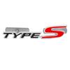 3D Metal Type S Front Grill Car Emblem Rear Trunk Badge Sticker Decal For Honda Civic Types CRV HRV Accord Fit Accessories