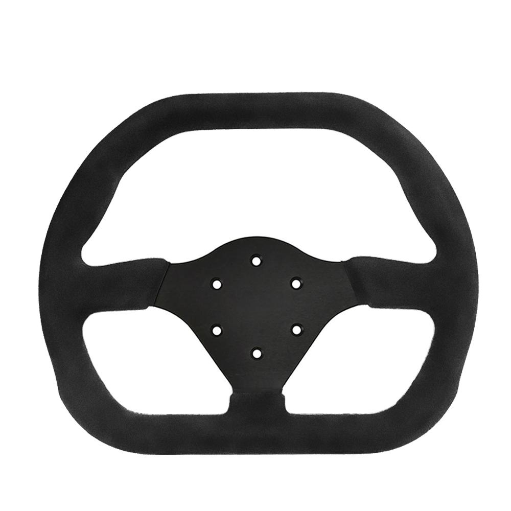 12 Inch 310mm High-quality D-shaped GT-style Steering Wheel Universal 3-spoke Sport Suede Sim Racing Wheel чёрный
