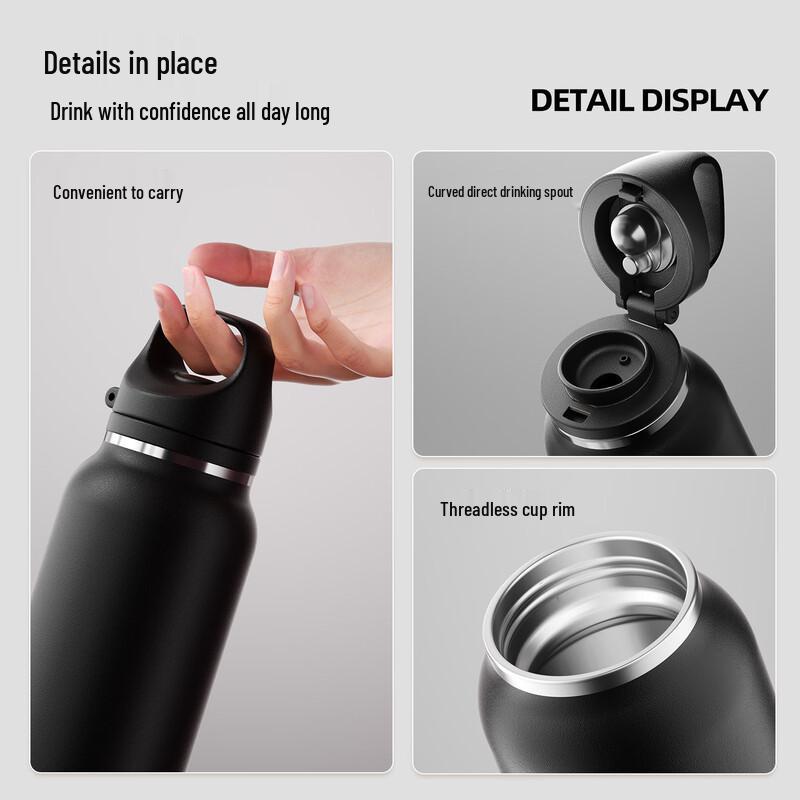 OLOEY Stainless Steel Insulated Sports Bottle