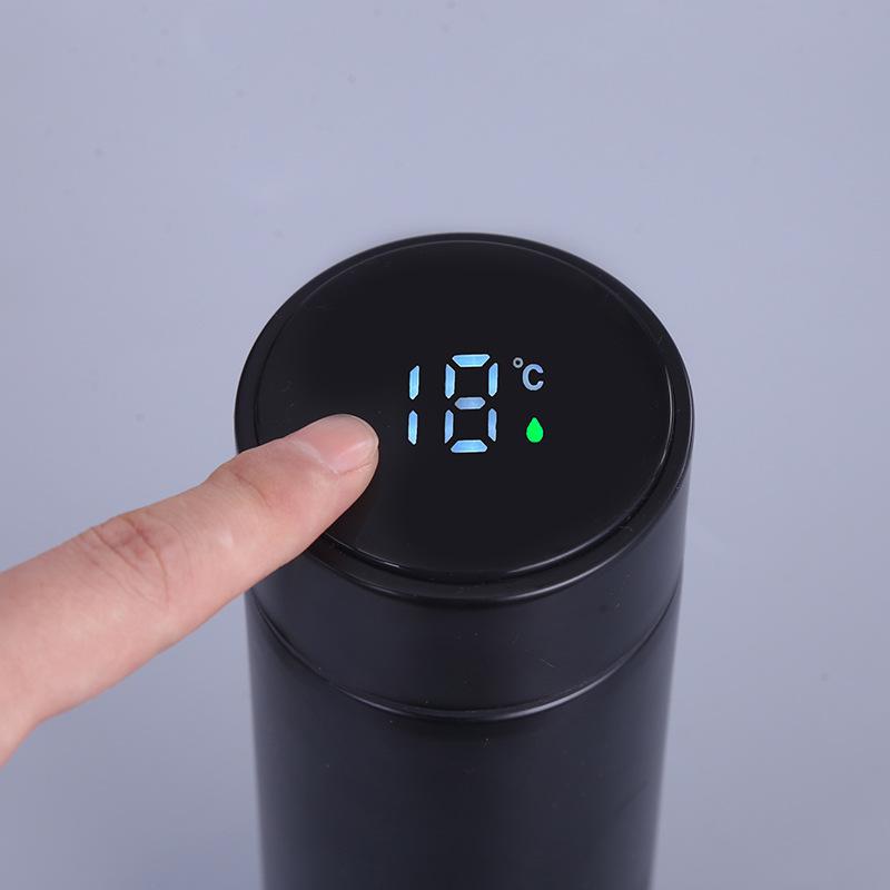 304 Stainless Steel Smart Vacuum Flask Touch Temperature Sensitive Portable Cups for Men and Women Simple Business Office Vacuum Cups.