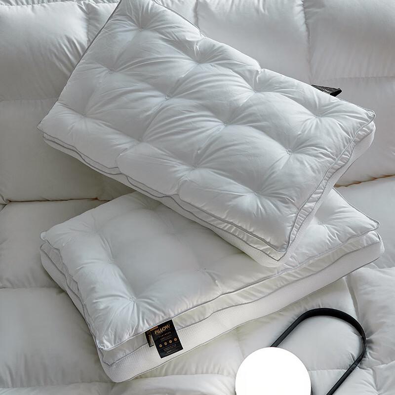 Ультрамягкая двухслойная домашняя подушка из перьевого бархата