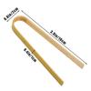 50 Pieces Disposable Cooking Tongs, Mini Bamboo Tongs, Natural Toasting Tongs for Cooking