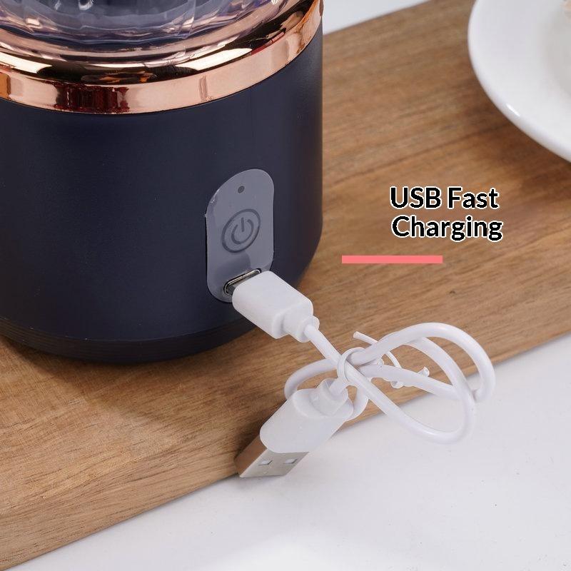 Portable Bottle Electric 6 Blades Multifunction Juice Blender Fresh Juice Smoothie Blender Ice Crushcup Food Processor