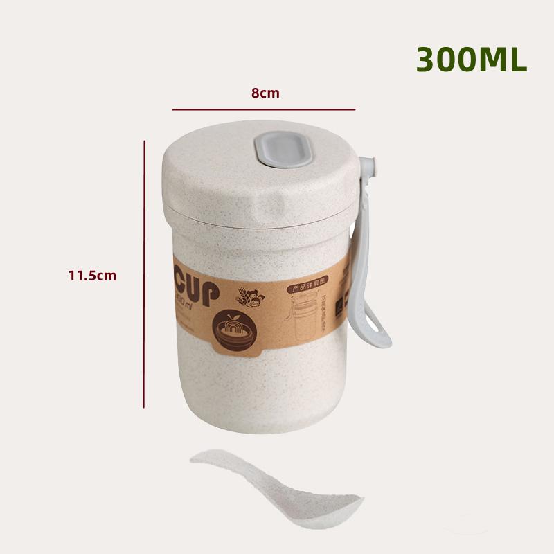 Wheat Straw Lunch Box Healthy BPA Free Bento Boxes Microwave Dinnerware Food Storage Container Soup Cup Lunch Box for Kids