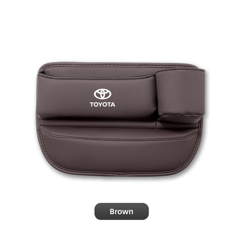 NEW PU Leather Car Seat Storage Bag Multifunctional Gap Organizer Box For Toyota Gazoo Racing Corolla Crown Yaris Chr Auris Rav4