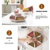 Fashion Lotus Fruit Box Living Room Fruit Tray Transparent Press Type Snack Nut Candy Compartment Storage Box
