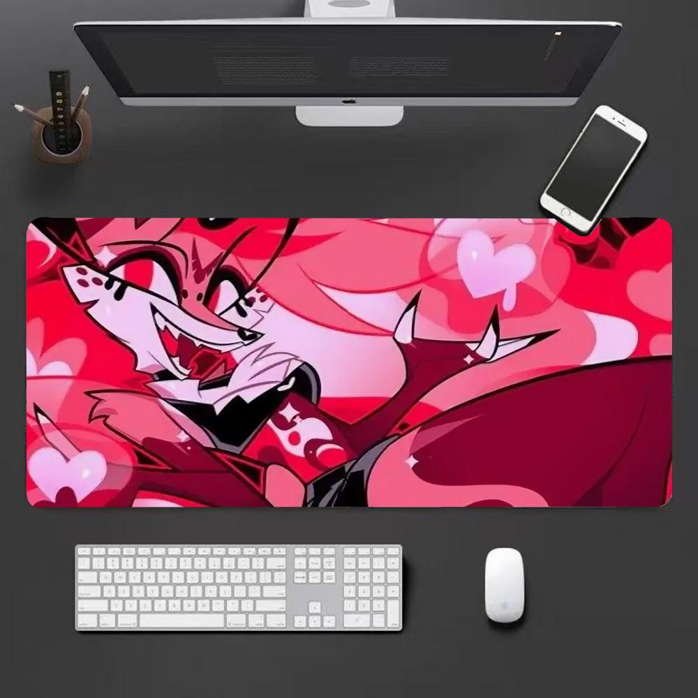 Hell Hotel Animation Mouse Pad Desk Mouse Pad Cute HD Desk Pad Extended Gaming Keyboard Mats Large XXL Gamer Mousepad x