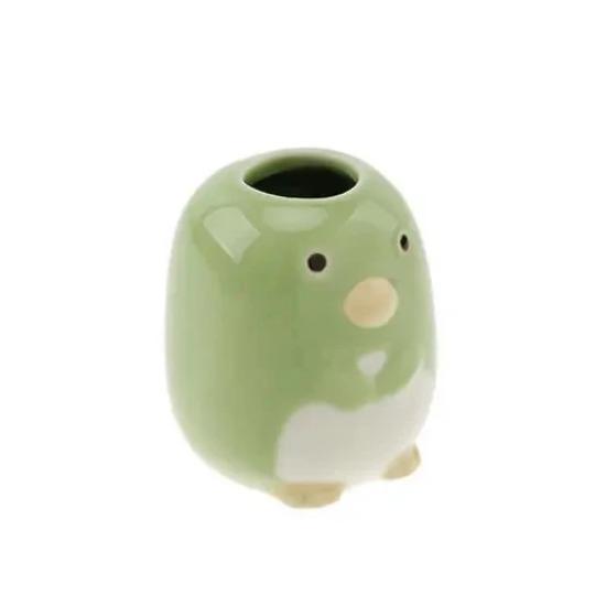 Ceramics Multi-Function Mini Cute Toothbrush Holder Creative Home Bathroom Storage Stand Makeup Pen Holder Ornament Decoration