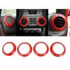 For JK Inner Accessories Air Conditioner Cover for 11-17Jeep Wrangler JK JKU Red
