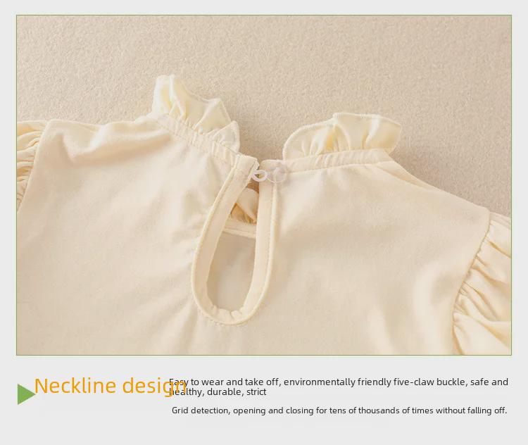 Princess Summer Bodysuit: Lightweight Baby Girl Jumpsuit and Skirt