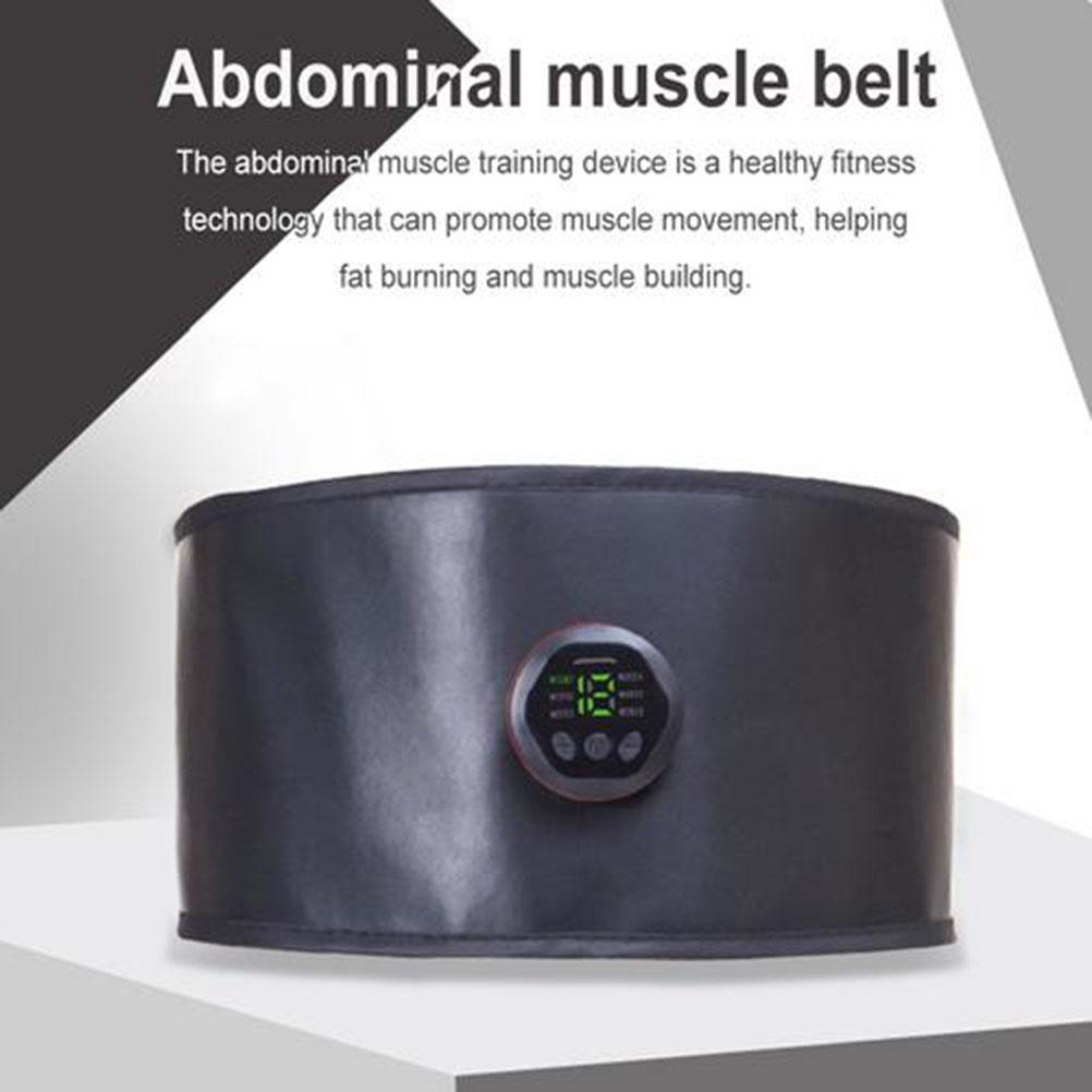 EMS Abdominal Muscle Belt Abdominal Muscle Pad Liquid Crystal Display 6 Modes 15 Levels Adjustable  Slimming Belt