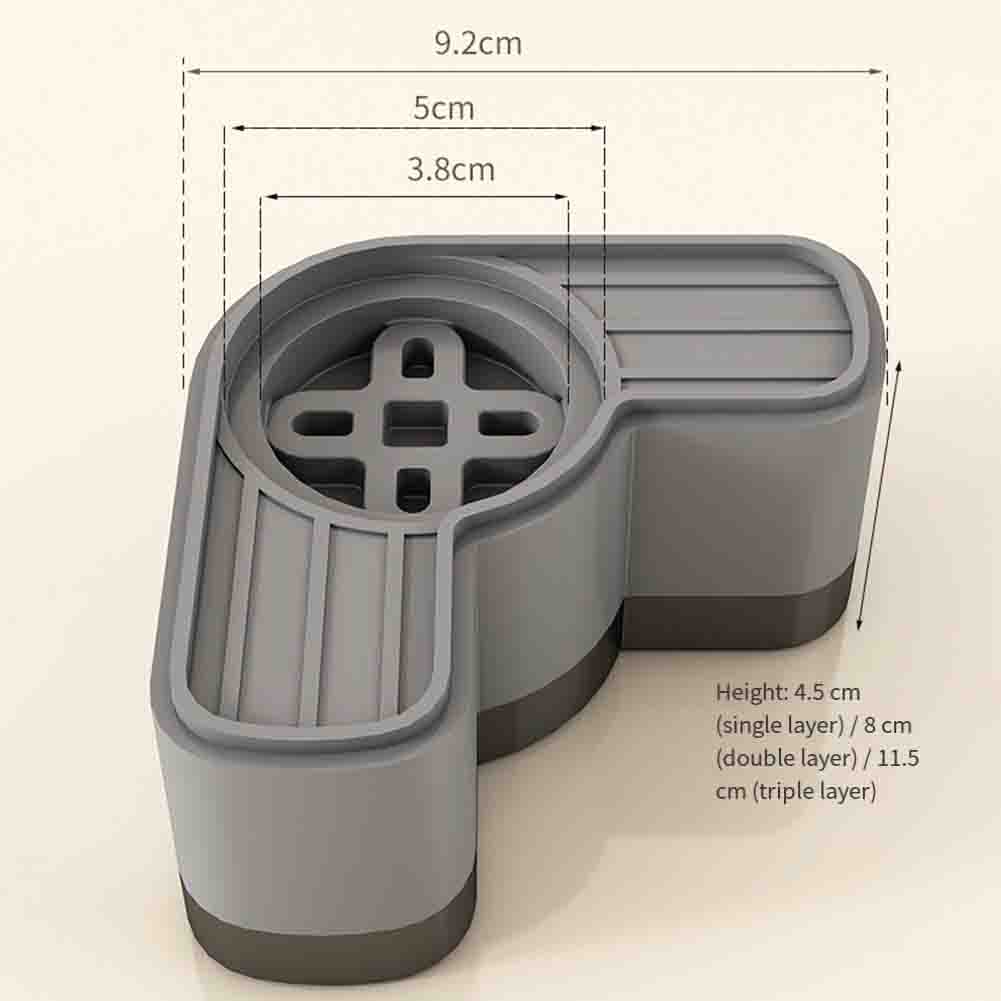 Waschmaschinenfußpolster Basis Höhe Ständer Verstellbar Leise Rutschfest Antivibration Basis Kühlschrank Feste Stützständer