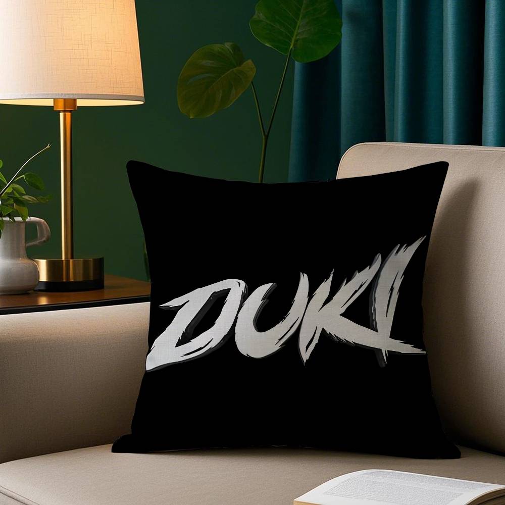 Rapper D-Duki Pillow Case Plush Fabric Soft Pillowcase Double Sided Print Sofa Cushion Cover Throw