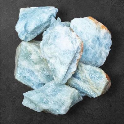 Aquamarine Crystal Healing Rough Stone, Natural Raw Crystals for Manifestation, Meditation and Reiki Healing Stone Rough