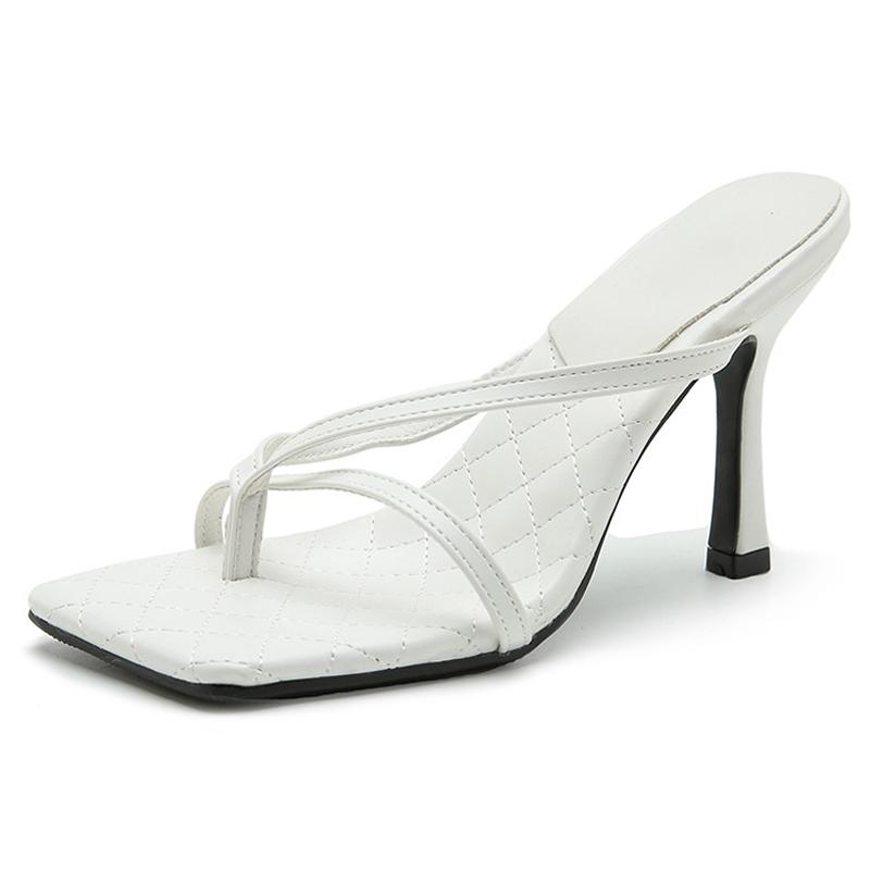 

Women Sexy Open Toe High Thin Heel Sandals Summer Clip-on Stiletto Sandals Outdoor Vacation Office Nightclub Pub OL Heel Sandals 42 білий