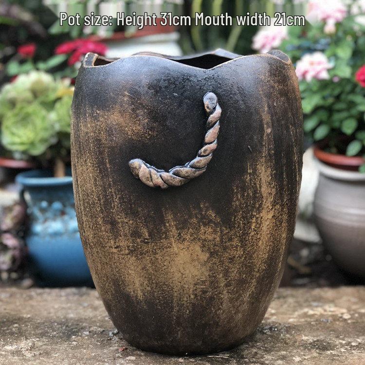 Extra Large Ceramic Succulent & Flower Pot for Trees and Plants