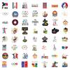 55 New Paris Games Graffiti Stickers Decorate Suitcase Scooter Stickers