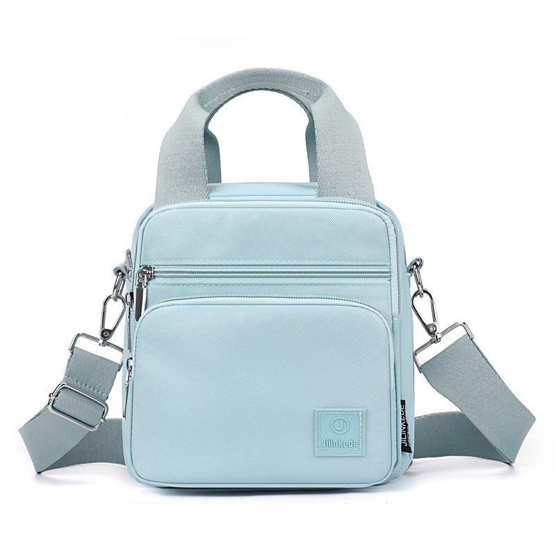 Women's Multifunctional Nylon Backpack Solid Color Shoulder Bag Crossbody Bag Commuter Handbag