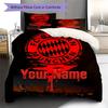 Custom Name FC Bayern Munich Bedding,Quilt Set Quilt Cover Pillowcase Home Birthday Gift(1 * Duvet Cover + 2 * Pillowcase, Without Core) -HE58