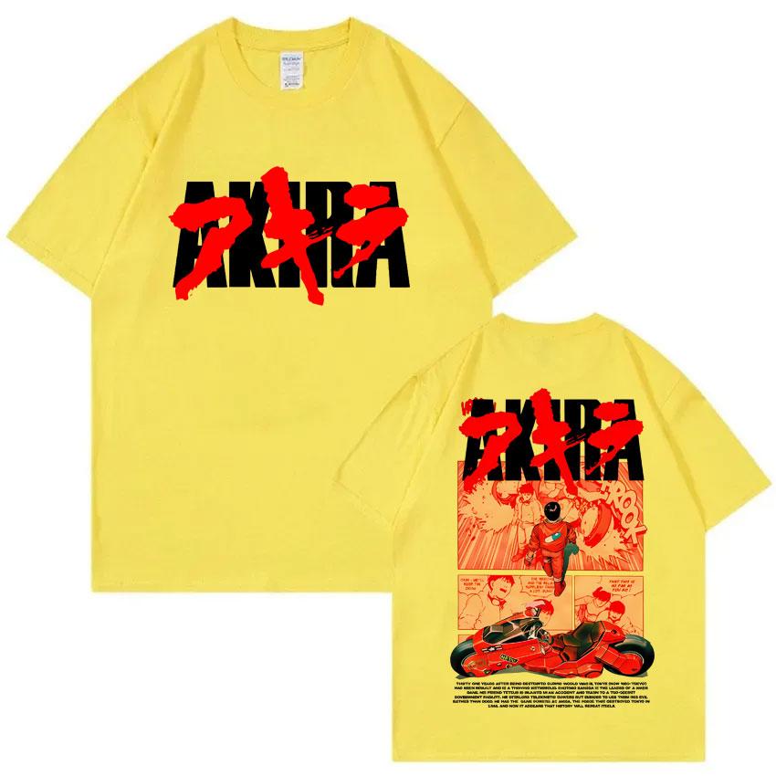 Japanese Science Fiction Cartoon Movie Anime Akira Shotaro Kaneda Graphic T Shirts Unisex Women Cotton Vintage Oversized T-shirts