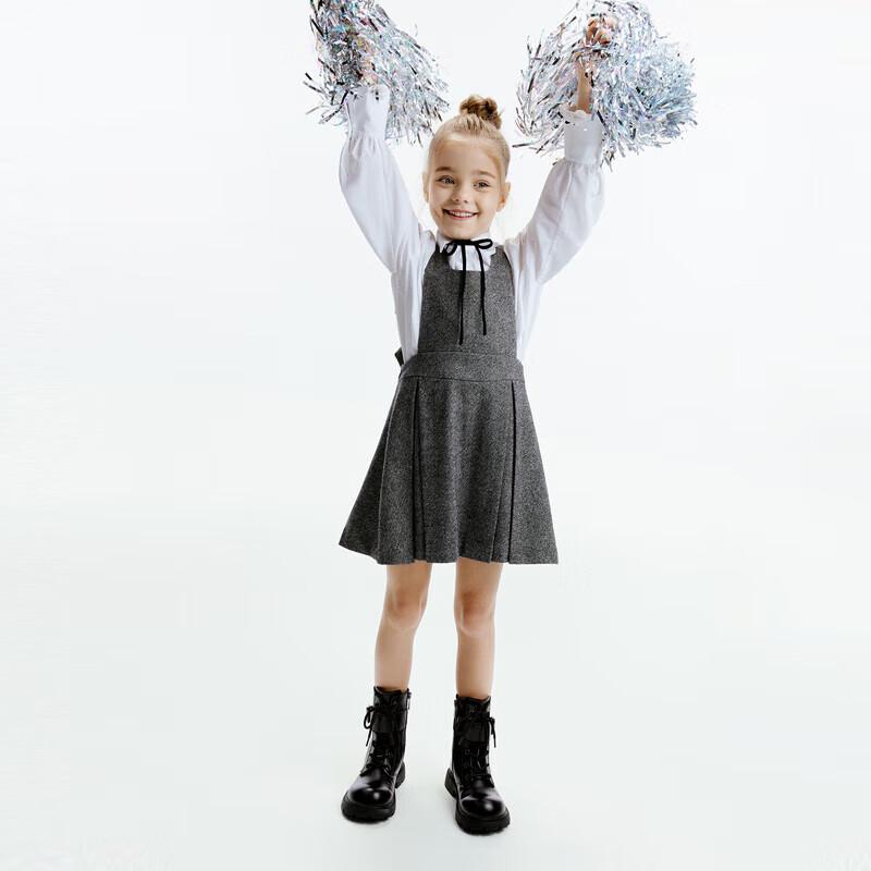 little MO&Co. Girls' Wool Blend Sleeveless Vest Dress